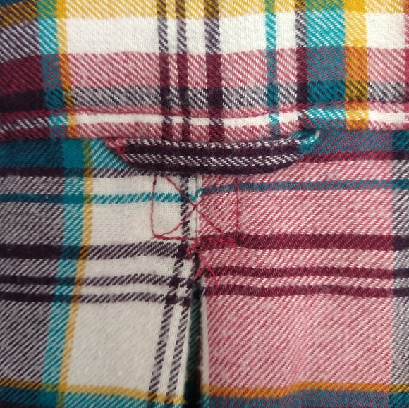 American Eagle Plaid Flannel Look Shirt - Picture 5 of 8